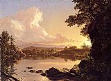 Frederic Edwin Church Scene on the Catskill Creek, New York painting